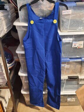 NEW TAG ! Super Mario Plumber Halloween Kids Jumpsuit MultiColor SzXXL/140-150CM